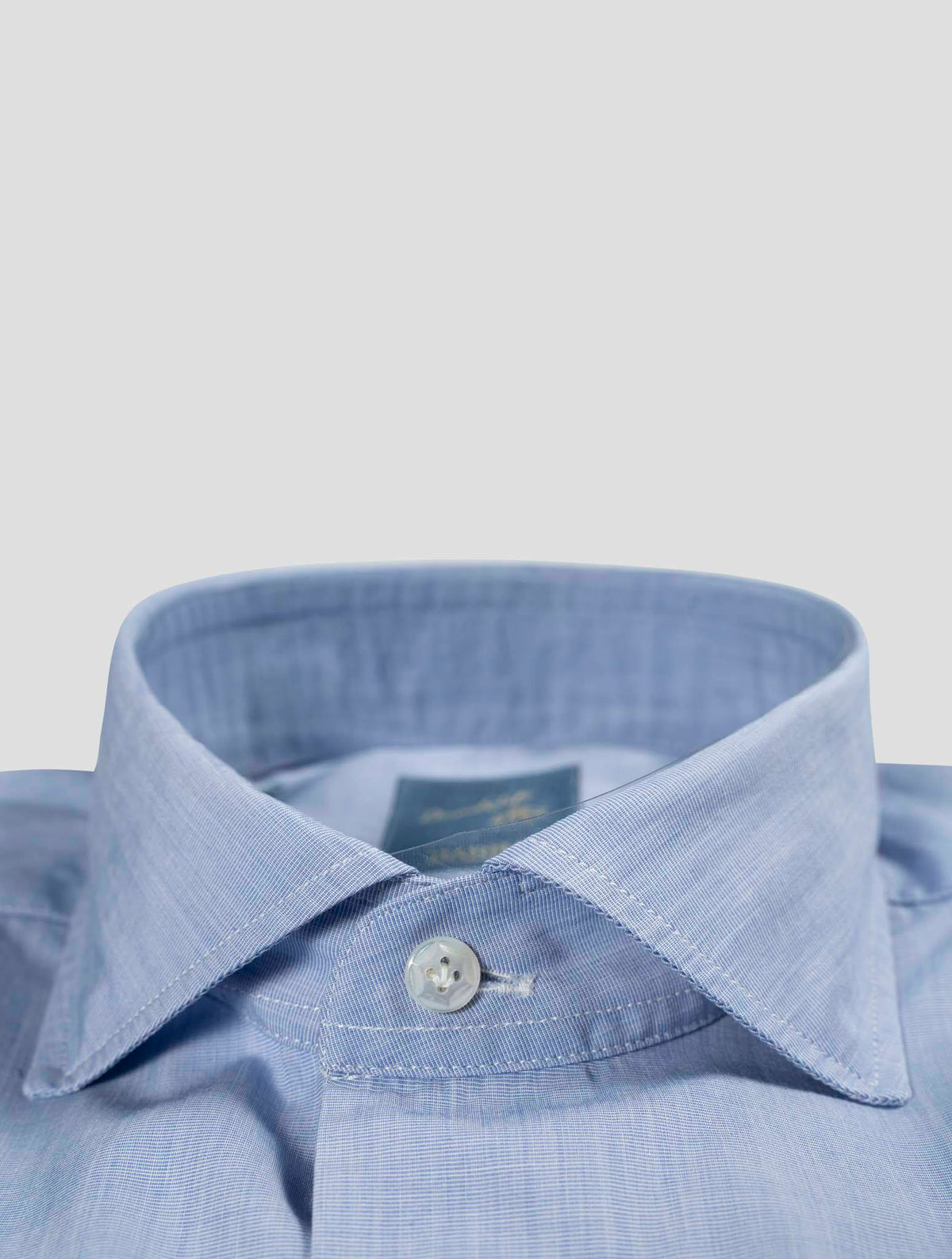 Barba Napoli Barba Napoli Light Blue Cotton Shirt Light Blue 001