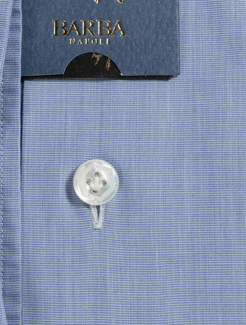 Barba Napoli Light Blue Cotton Shirt