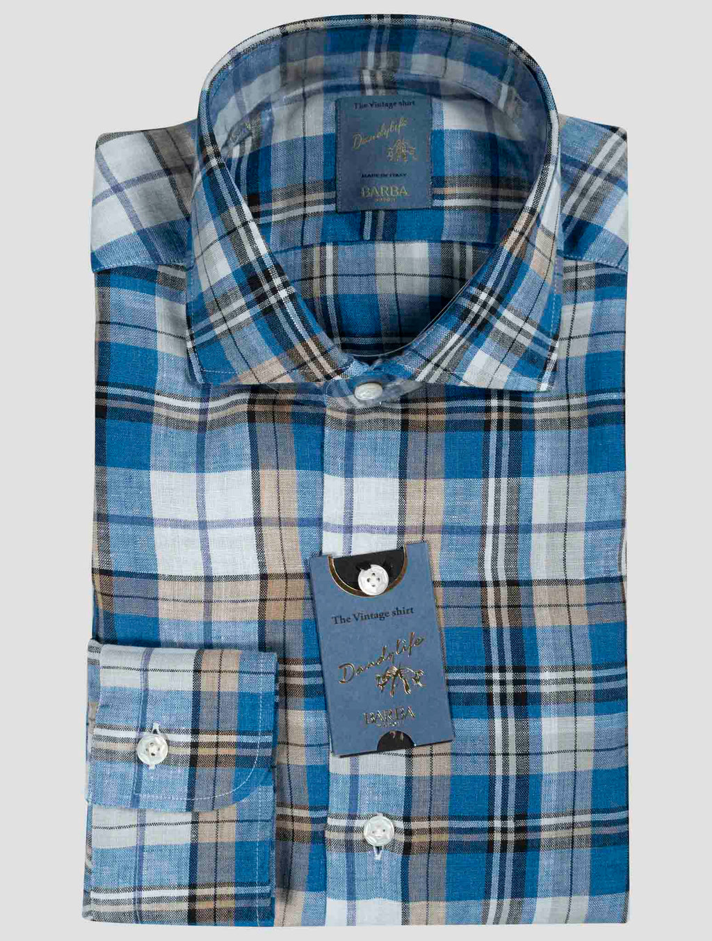 Barba Napoli Multicolor Linen Shirt