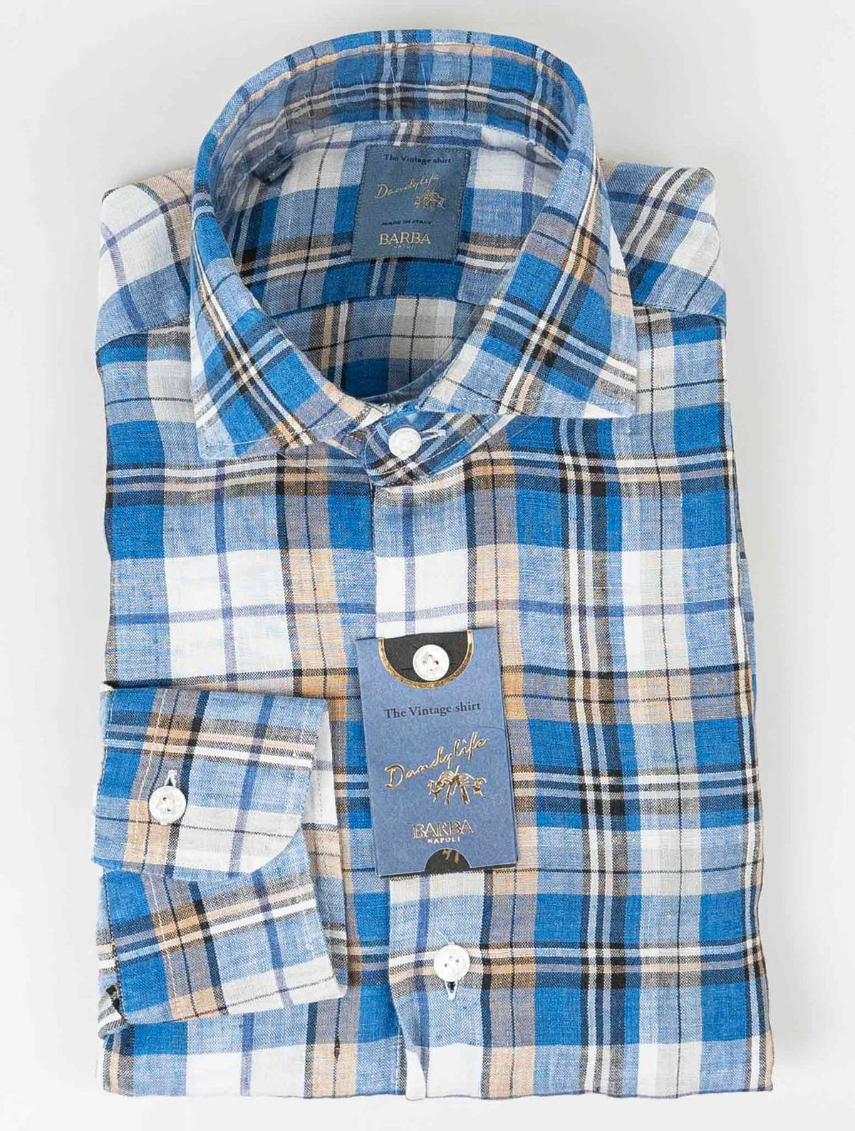 Barba Napoli Multicolor Linen Shirt