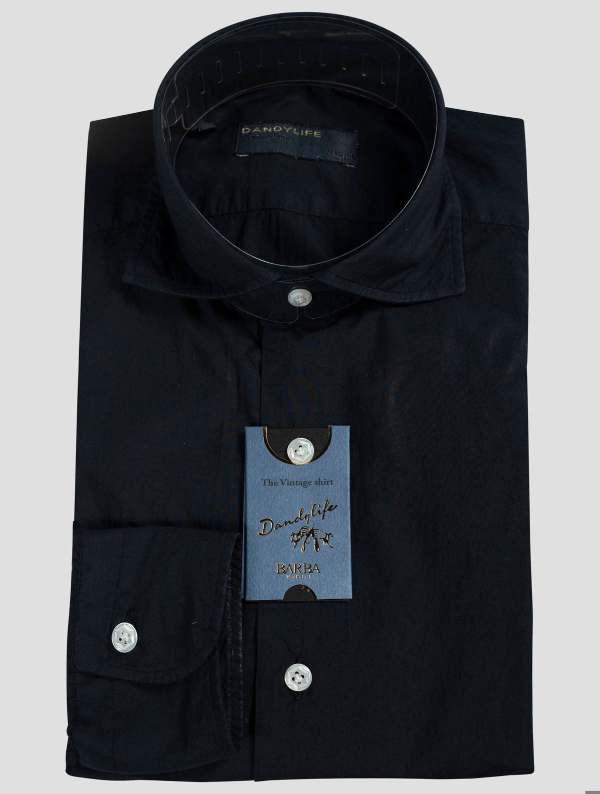 Barba Napoli Barba Napoli Blue Cotton Shirt Blue 000
