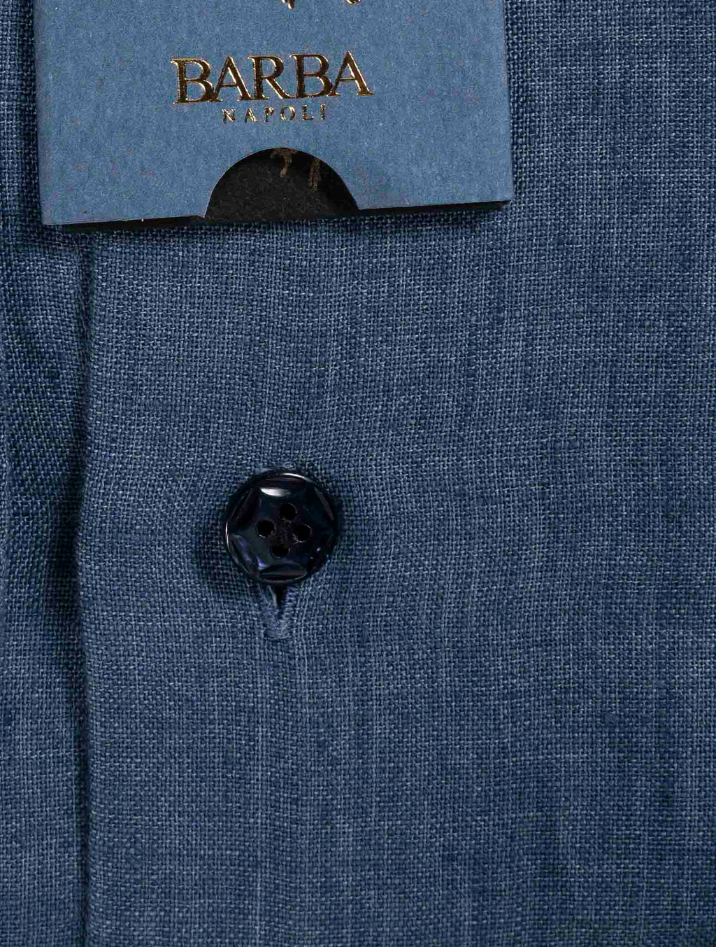 Barba Napoli Denim Linen Shirt