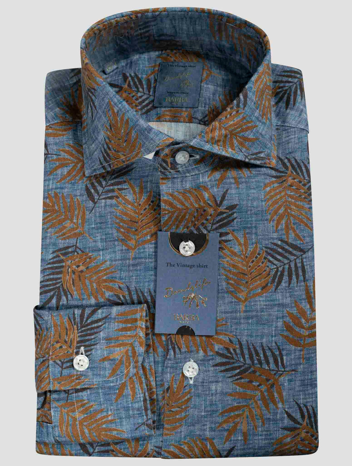 Barba Napoli Barba Napoli Multicolor Linen Shirt Multicolor 000