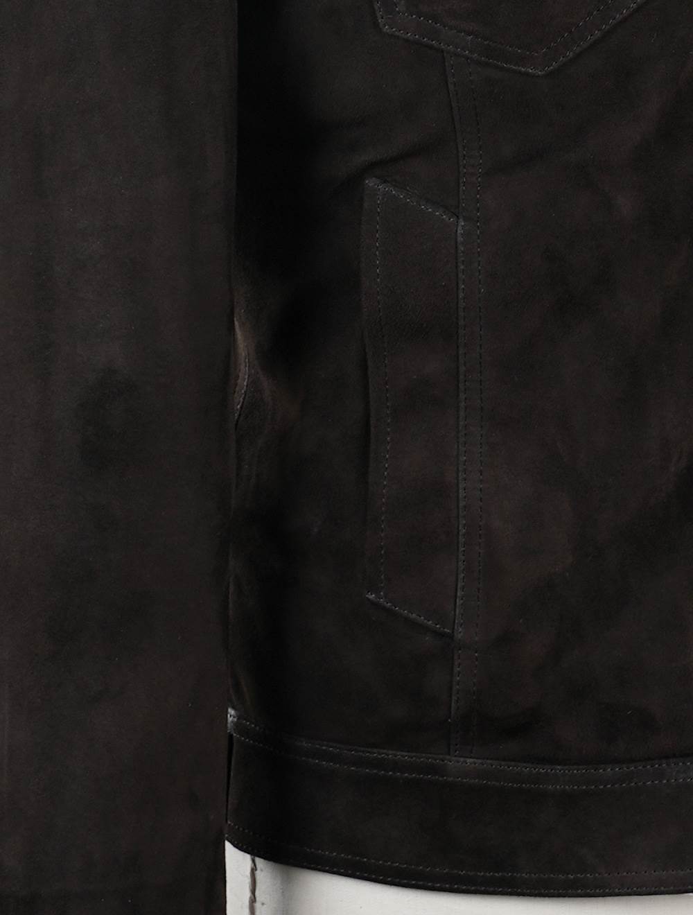 Cesare Attolini Brown Leather Suede Coat