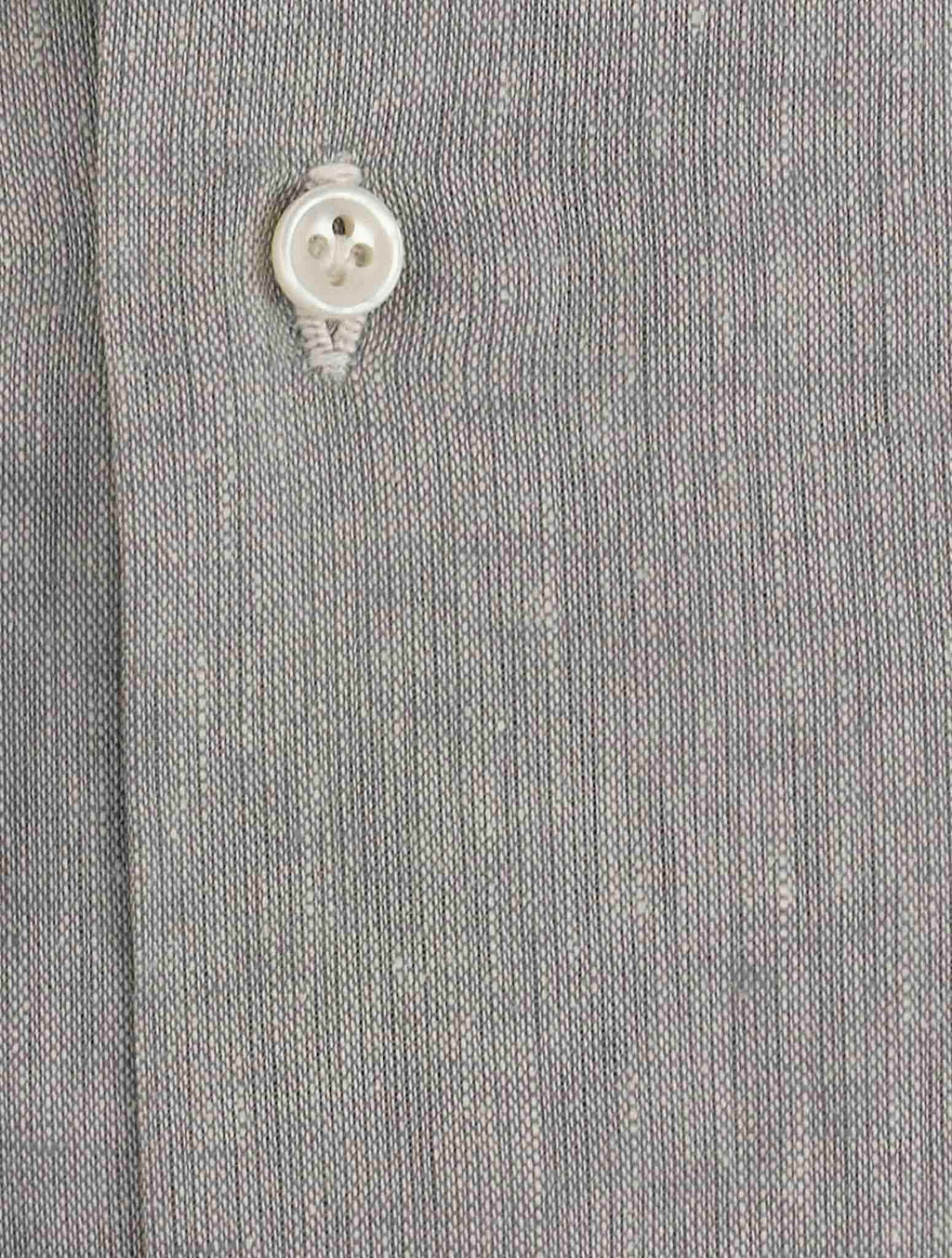Luigi Borrelli Gray Linen Shirt