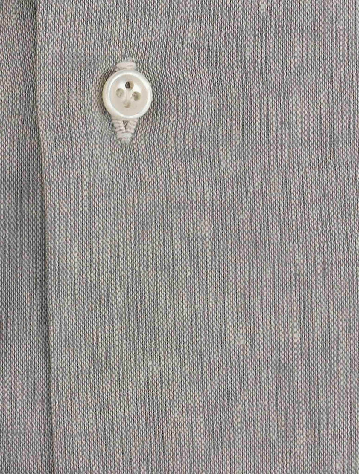 Luigi Borrelli Gray Linen Shirt