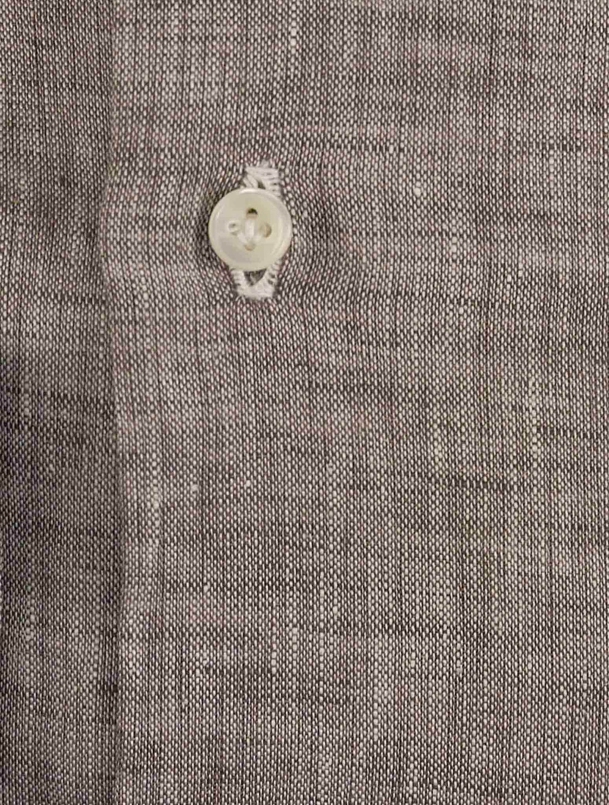 Luigi Borrelli Gray Linen Shirt