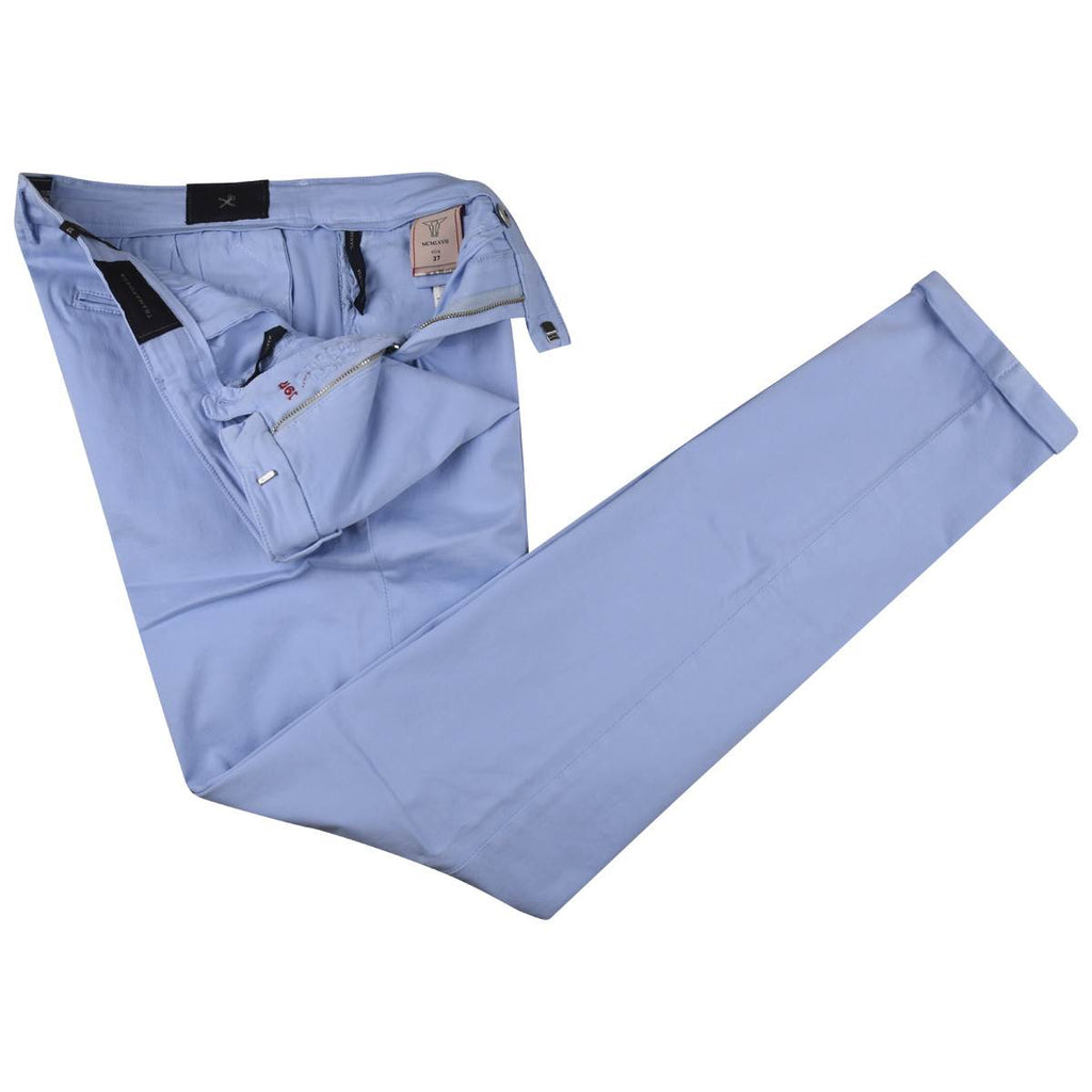 Sartoria Tramarossa Sartoria Tramarossa Light Blue Cotton Pl Ea Pants Light Blue 001