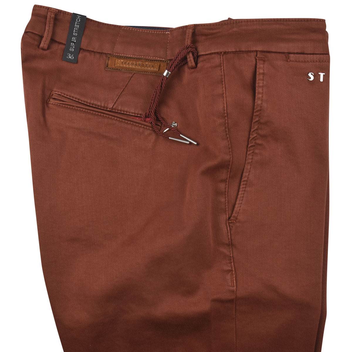 Tramarossa Brown Cotton Pl Ea Pants