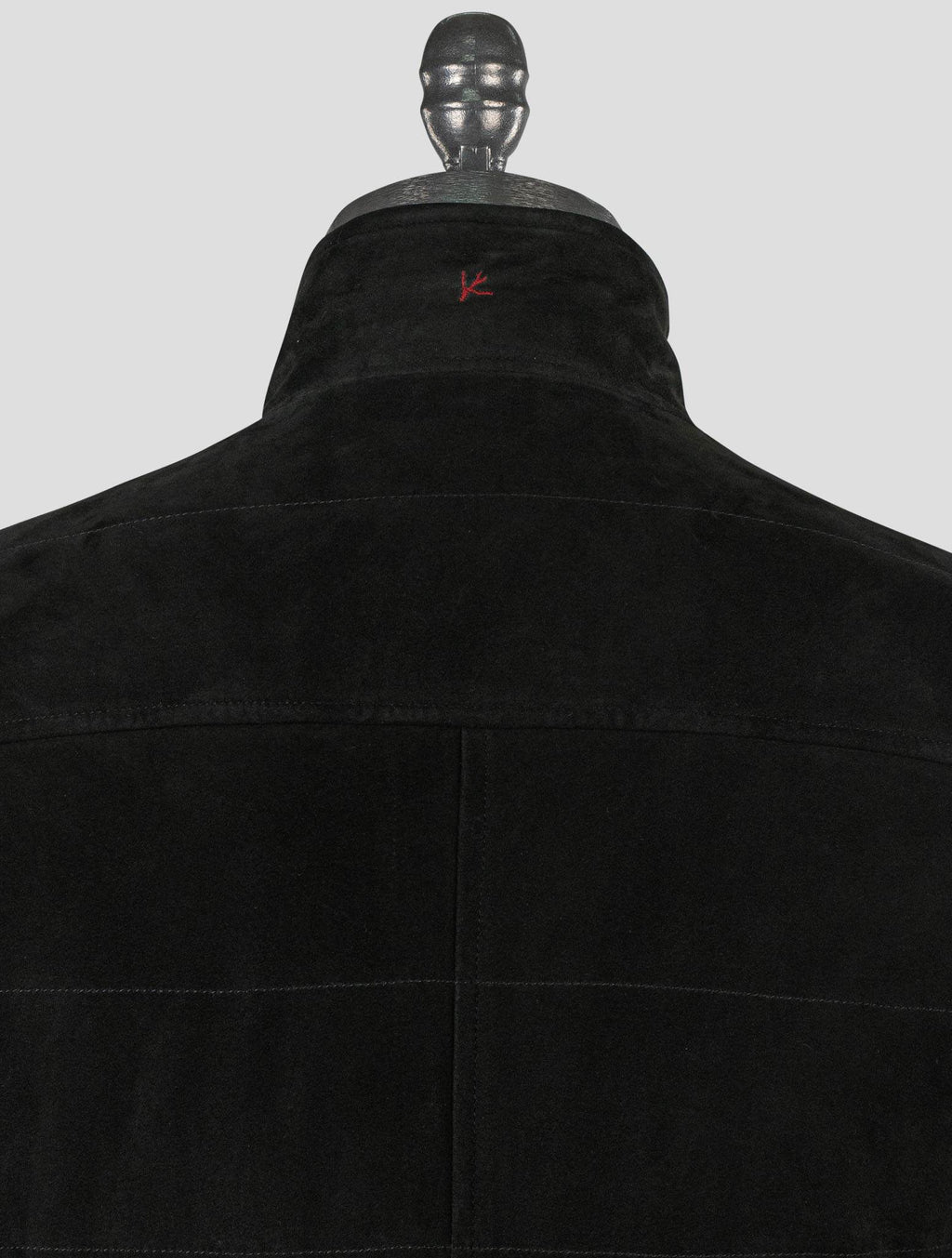 Isaia Blue Leather Suede Gilet