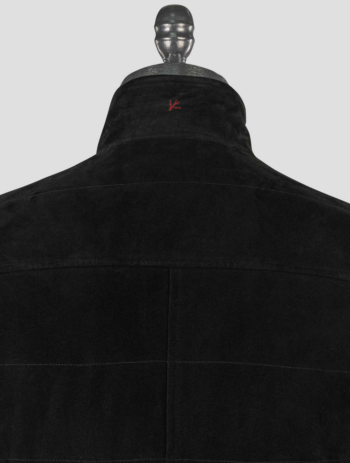 Isaia Blue Leather Suede Gilet