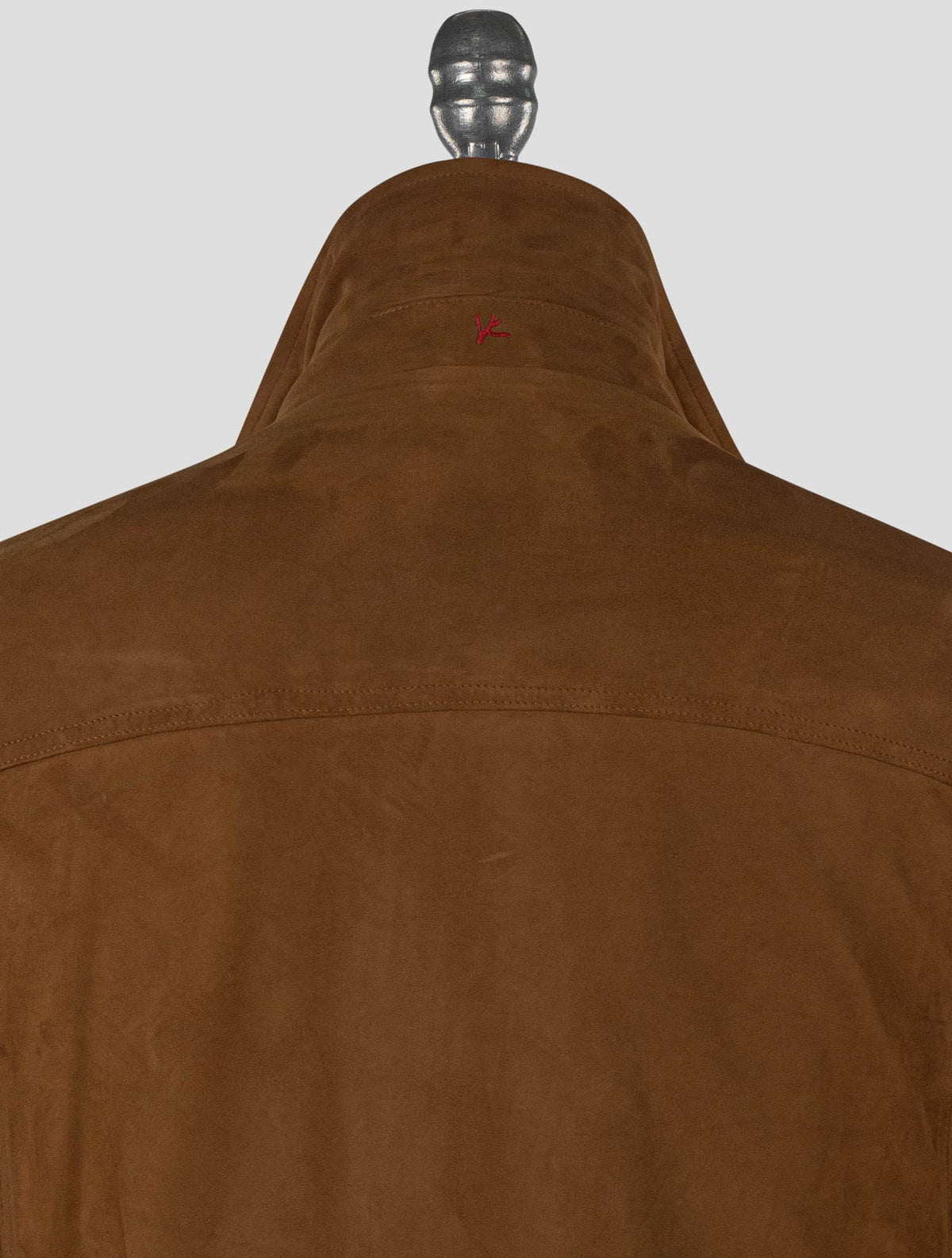 Isaia Beige Leather Suede Coat