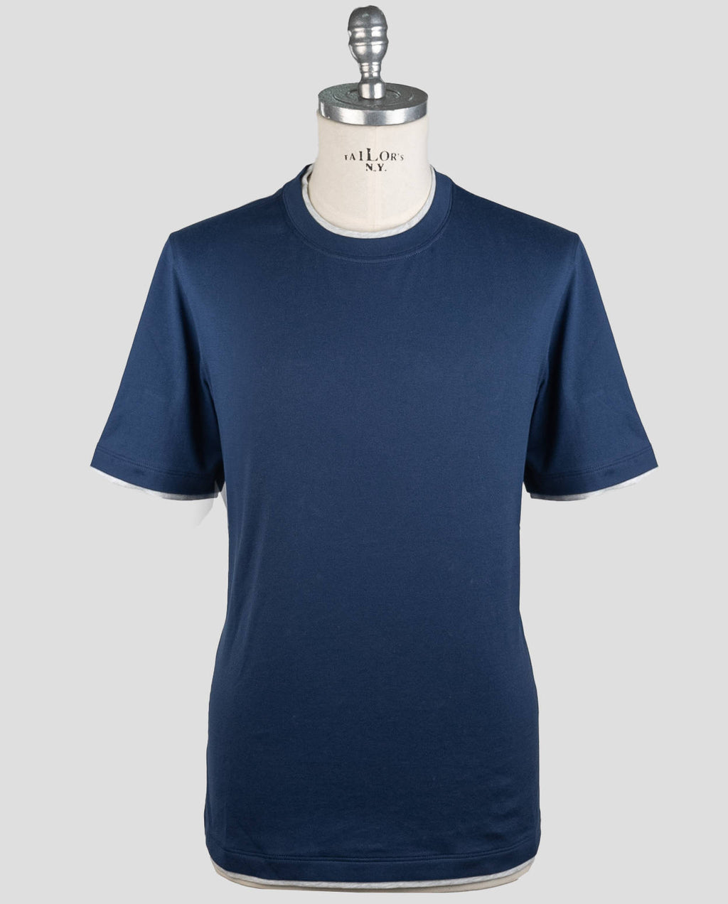 Brunello Cucinelli Brunello Cucinelli Dark Blue Cotton Sweater Crewneck Dark Blue 000