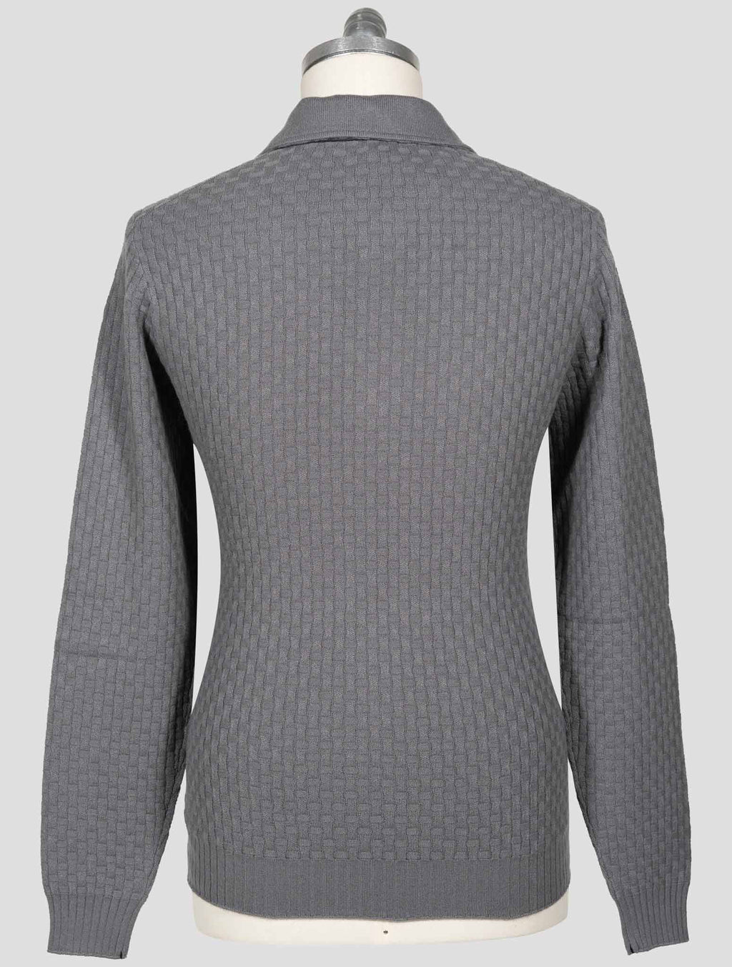 Fioroni Gray Cashmere Sweater Half Zip