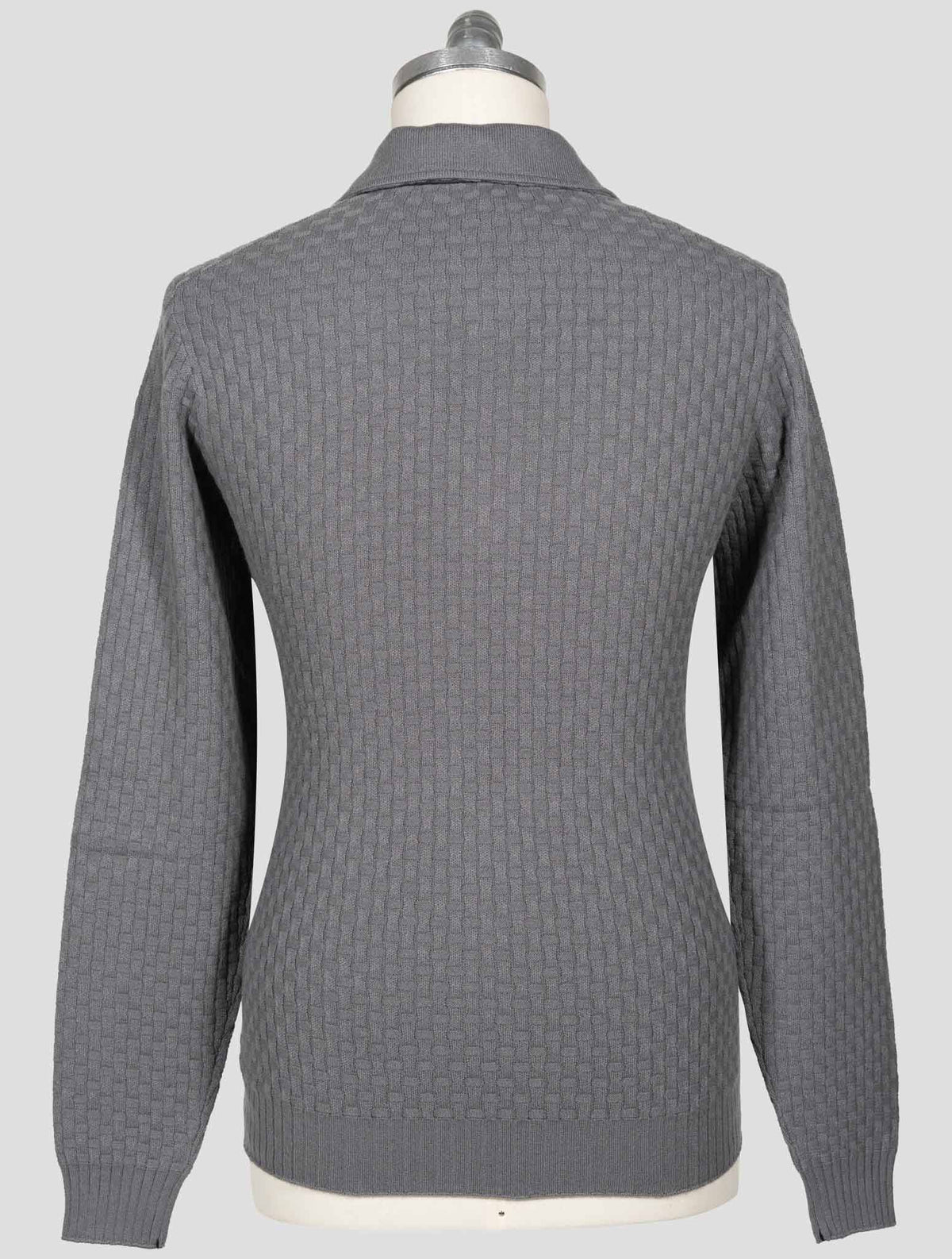 Fioroni Gray Cashmere Sweater Half Zip