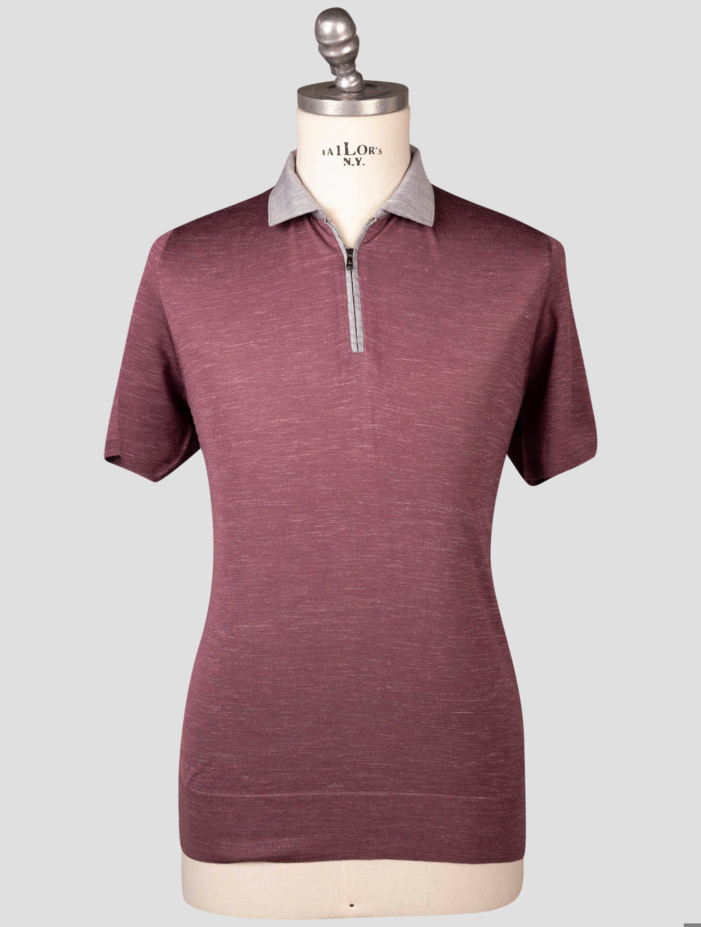 Fioroni Fioroni Purple Silk Linen Polo Purple 000