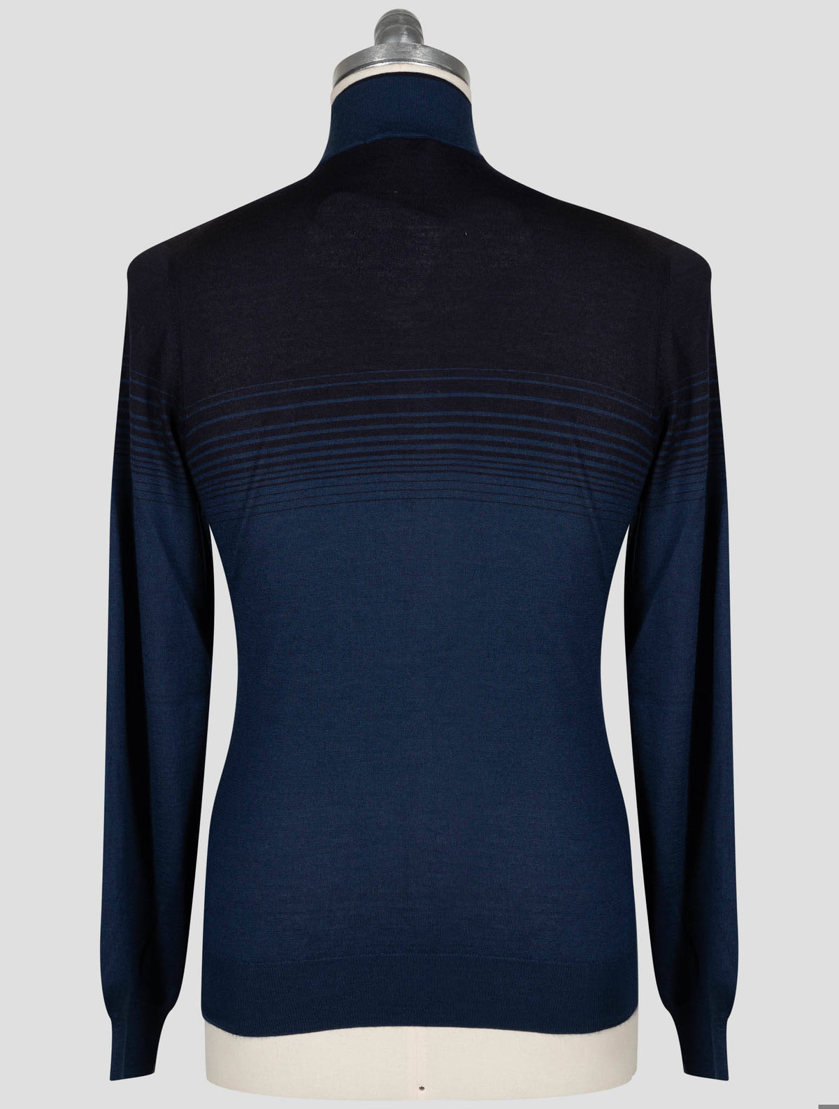 Fioroni Blue Cashmere Silk Sweater Full Zip