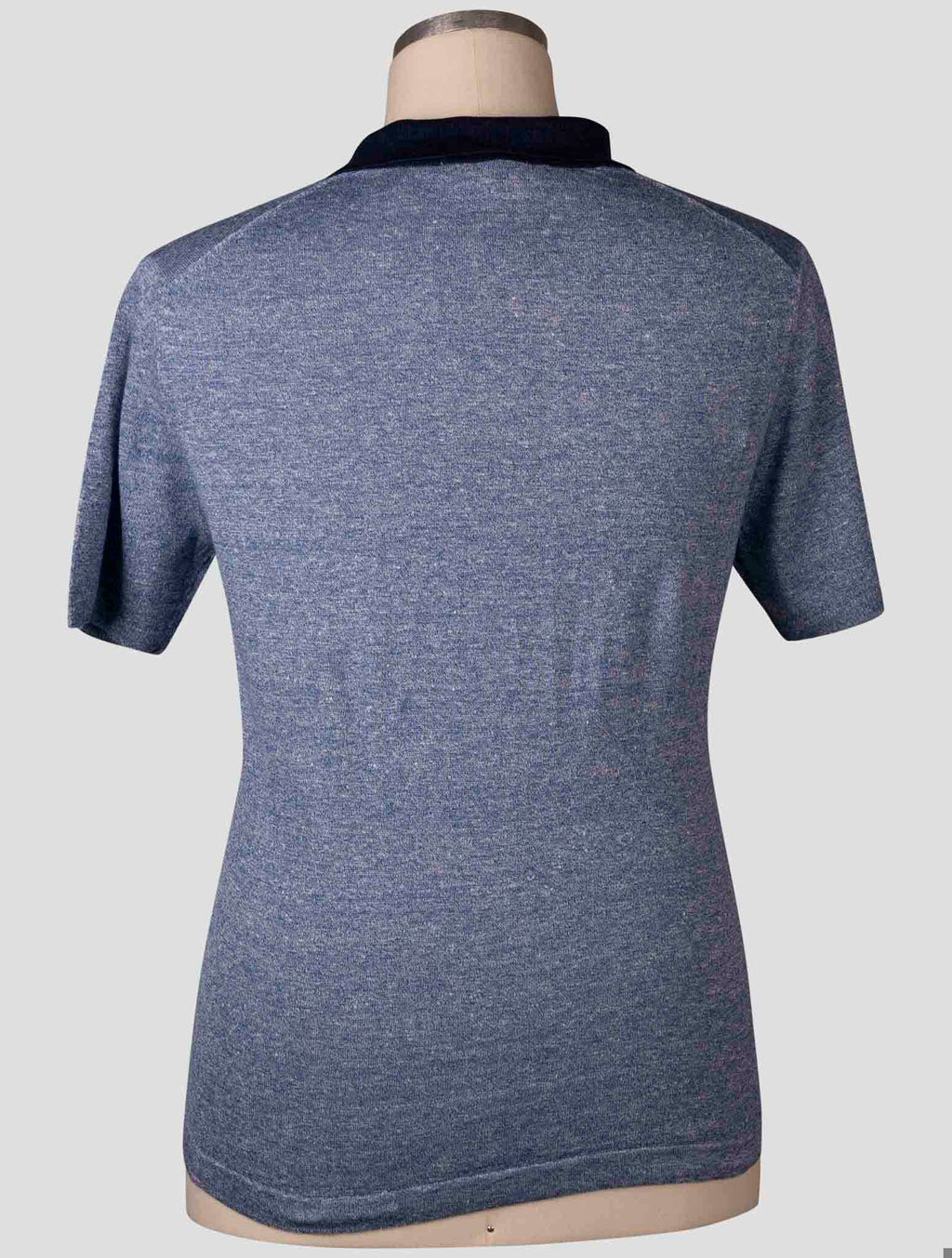 Fioroni Blue Linen Cotton Polo
