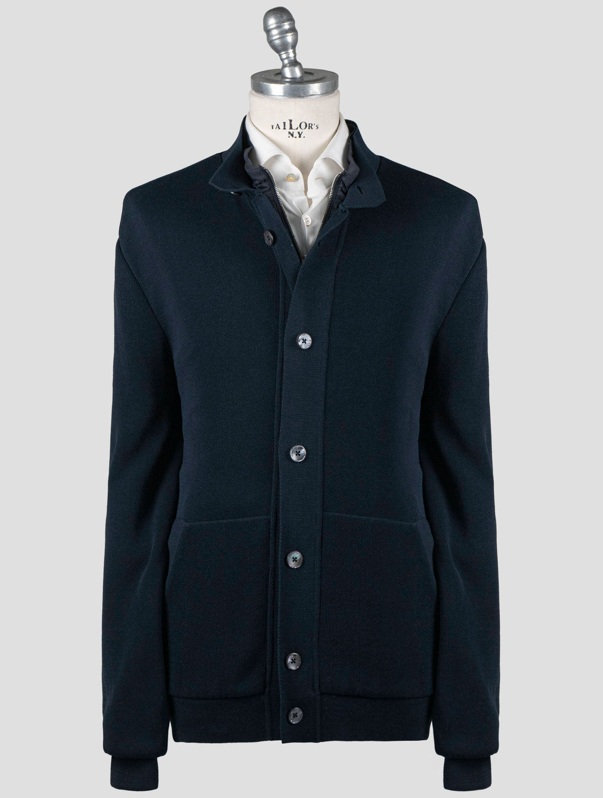Fioroni Fioroni Blue Cotton Coat Blue 000
