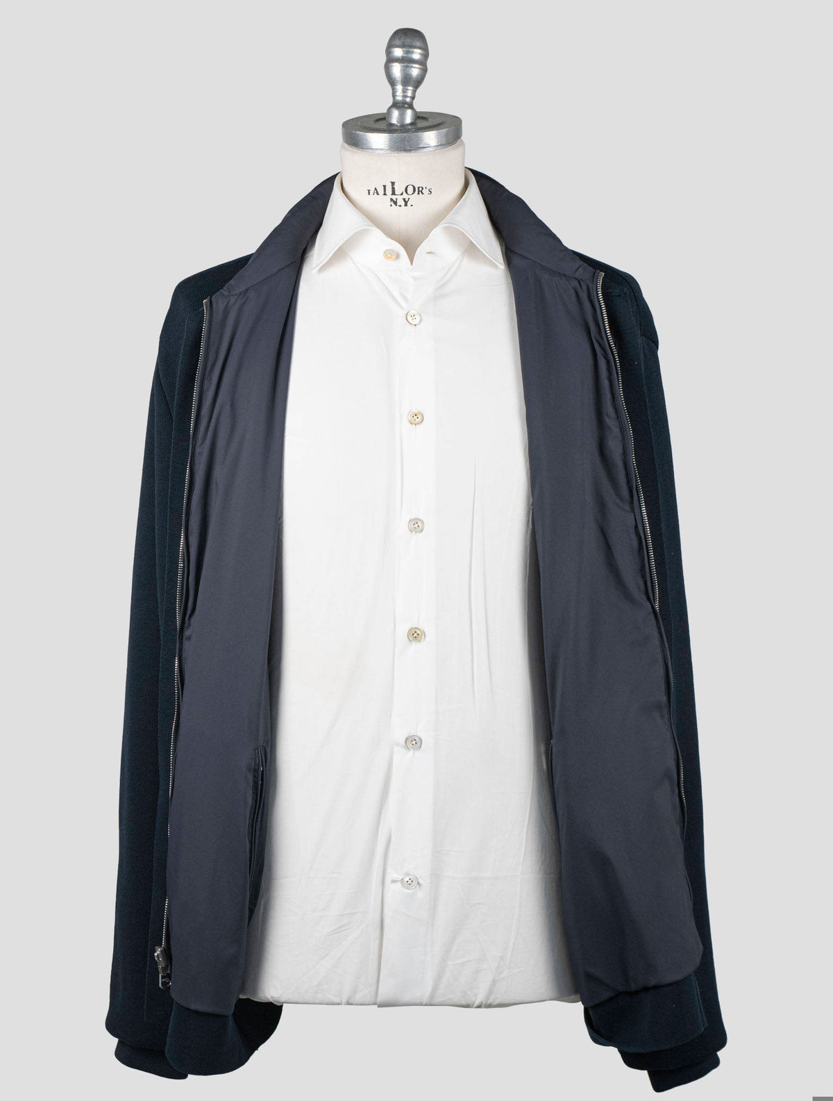 Fioroni Blue Cotton Coat