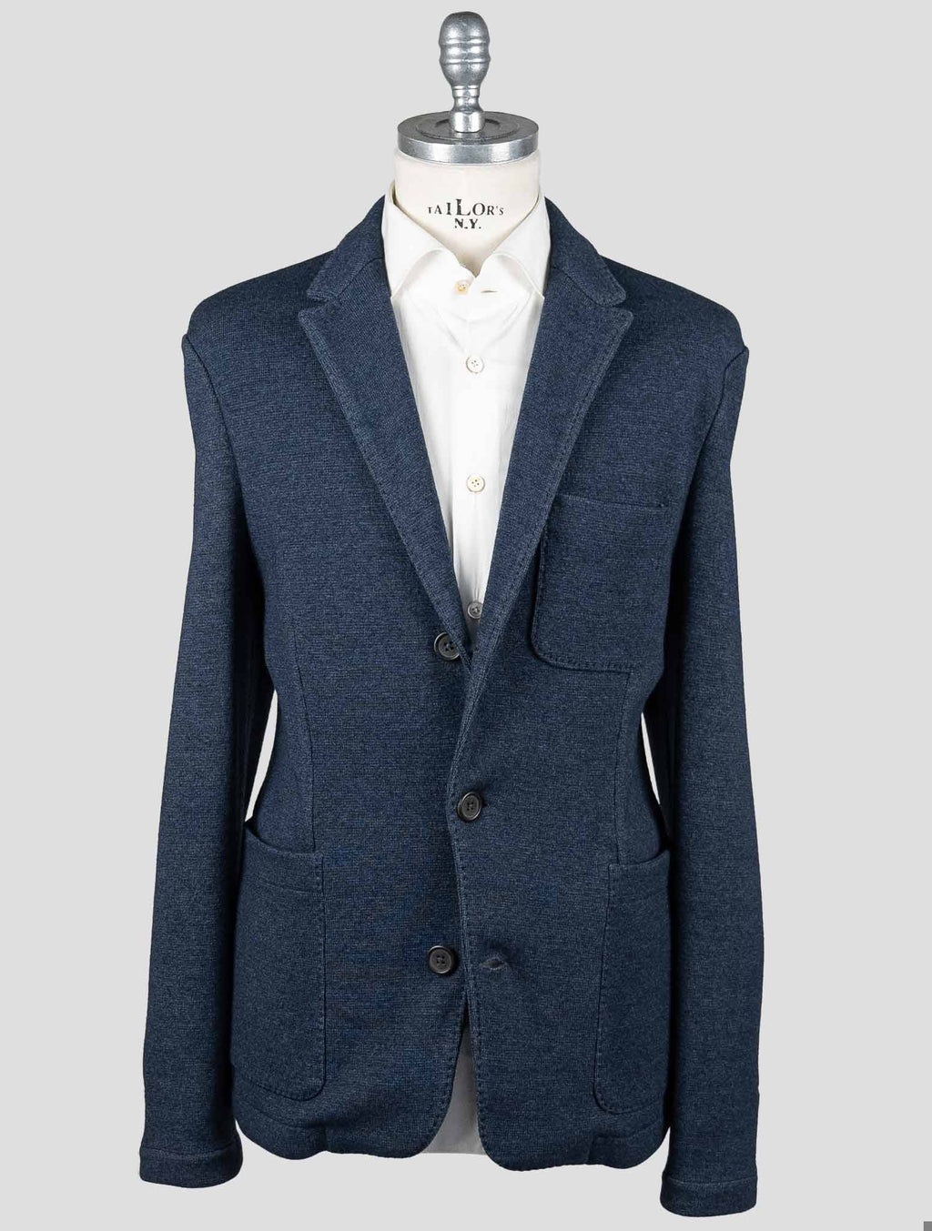 Fioroni Fioroni Blue Wool Cashmere Blazer Blue 000