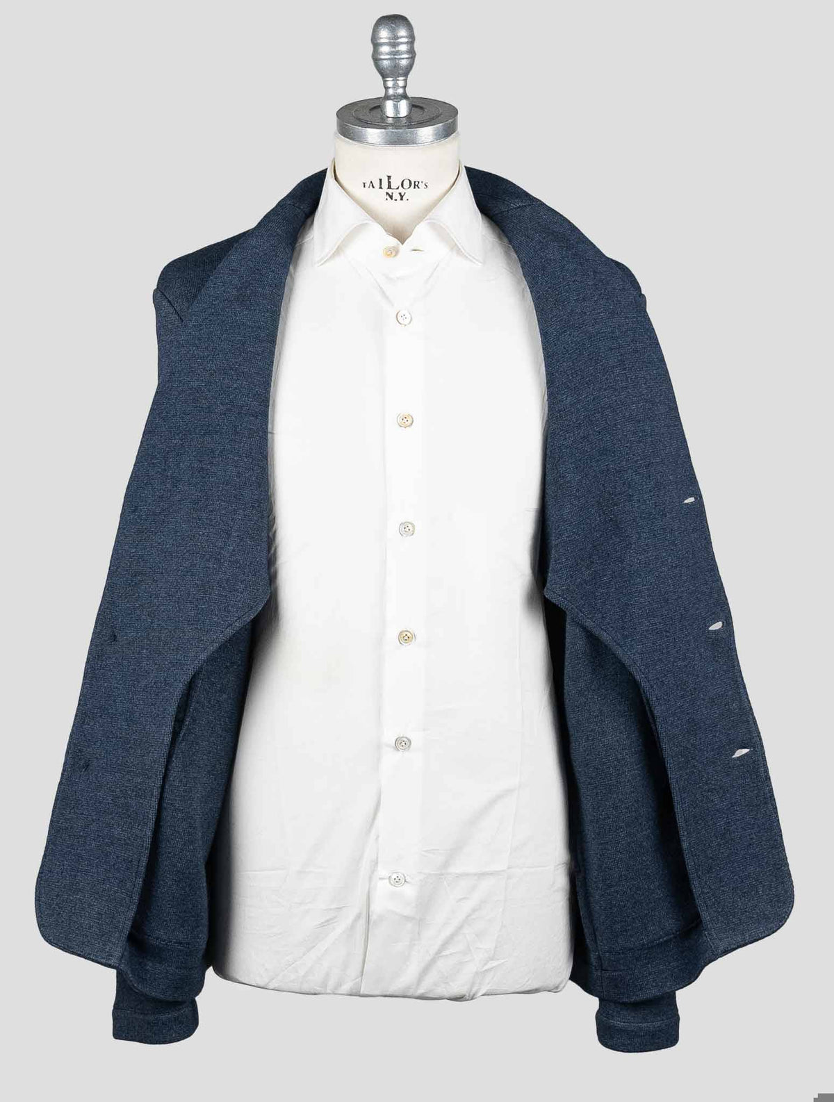 Fioroni Blue Wool Cashmere Blazer