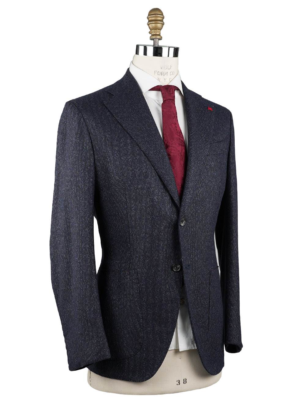 Isaia Isaia Blue Silk Cashmere Blazer Blue 001