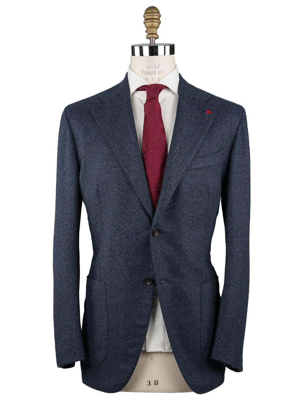 Isaia Isaia Blue Wool Cashmere Blazer Blue 000