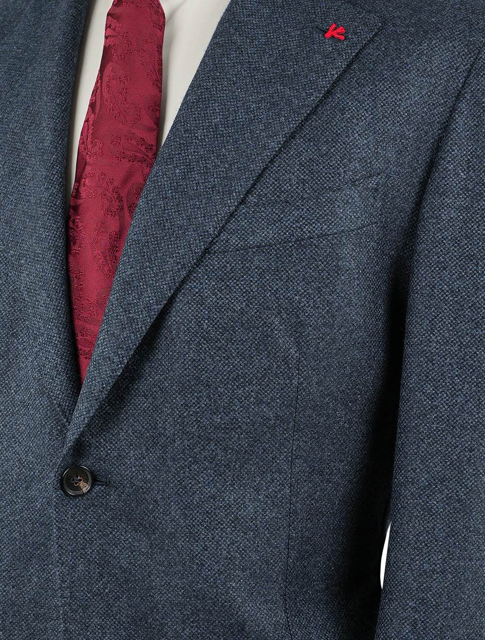 Isaia Blue Wool Cashmere Blazer