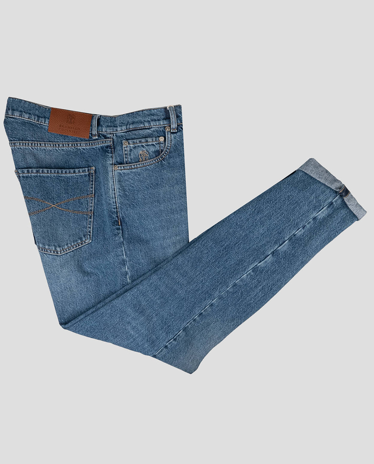 Brunello Cucinelli Brunello Cucinelli Blue Cotton Jeans Blue 000