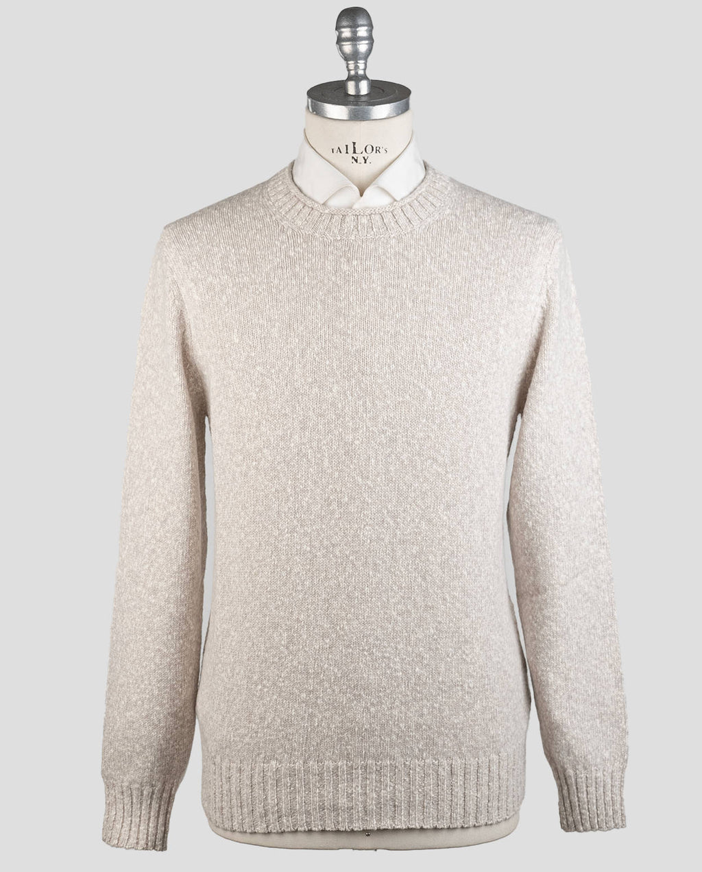 Brunello Cucinelli Brunello Cucinelli Beige Lambswool Cashmere Sweater Crewneck Beige 000