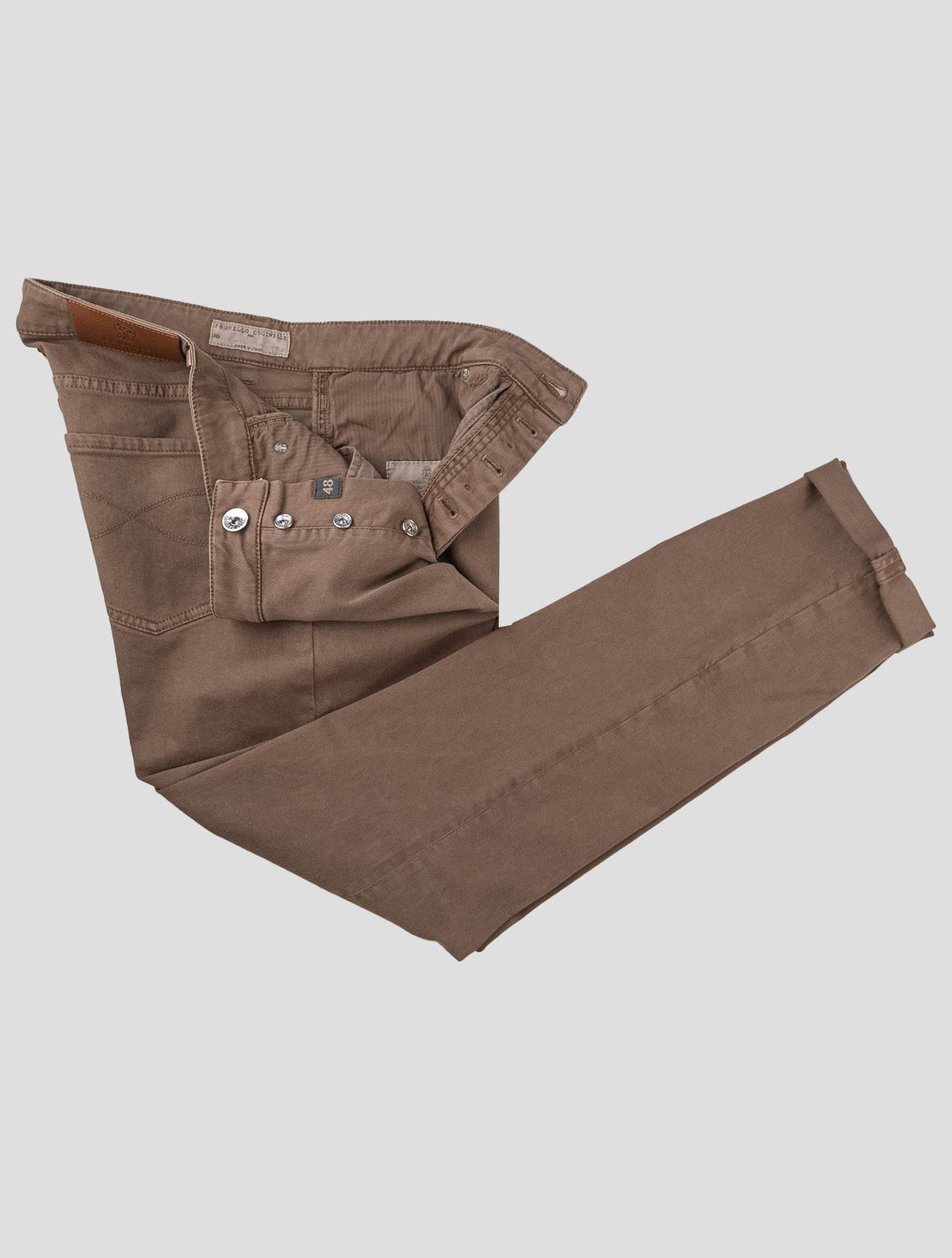 Brunello Cucinelli Brunello Cucinelli Brown Cotton Ea Jeans Brown 001