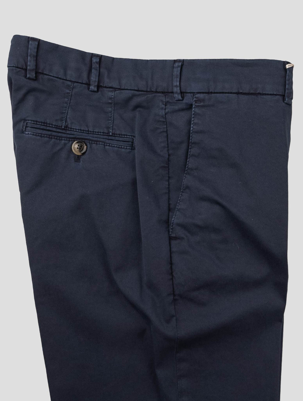Brunello Cucinelli Dark Blue Cotton Ea Pants