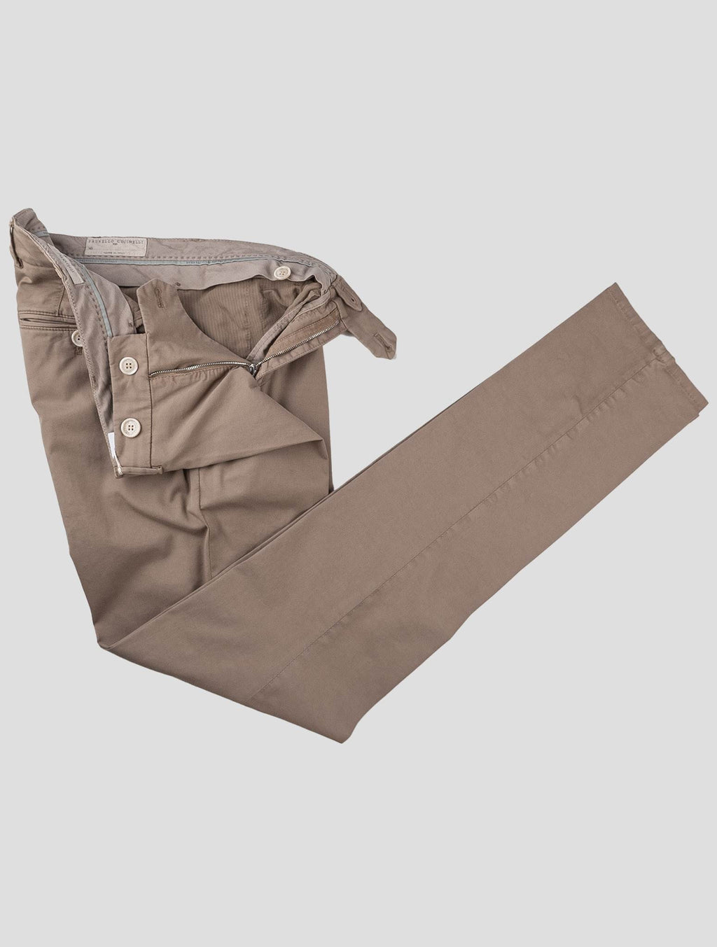 Brunello Cucinelli Brunello Cucinelli Brown Cotton Ea Pants Brown 001