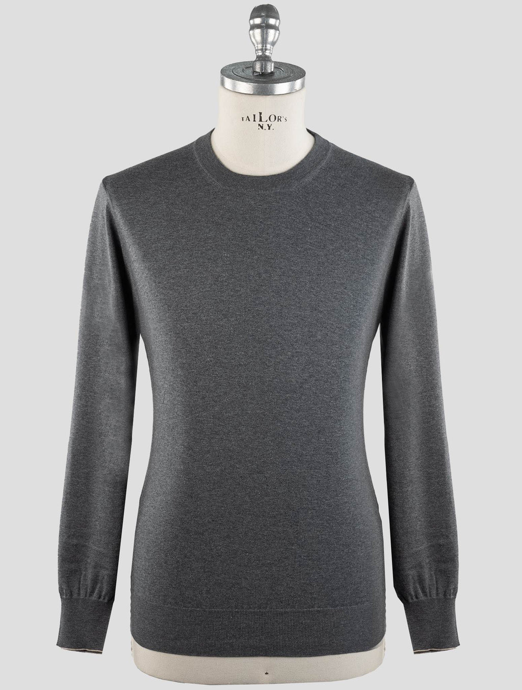 Brunello Cucinelli Brunello Cucinelli Gray Cotton Sweater Crewneck Gray 000