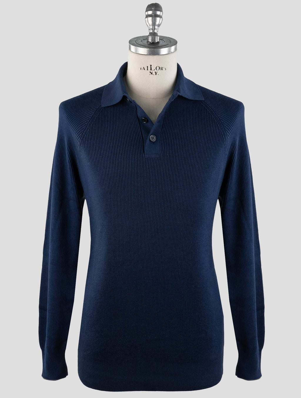 Brunello Cucinelli Brunello Cucinelli Blue Cotton Sweater Polo Blue 000