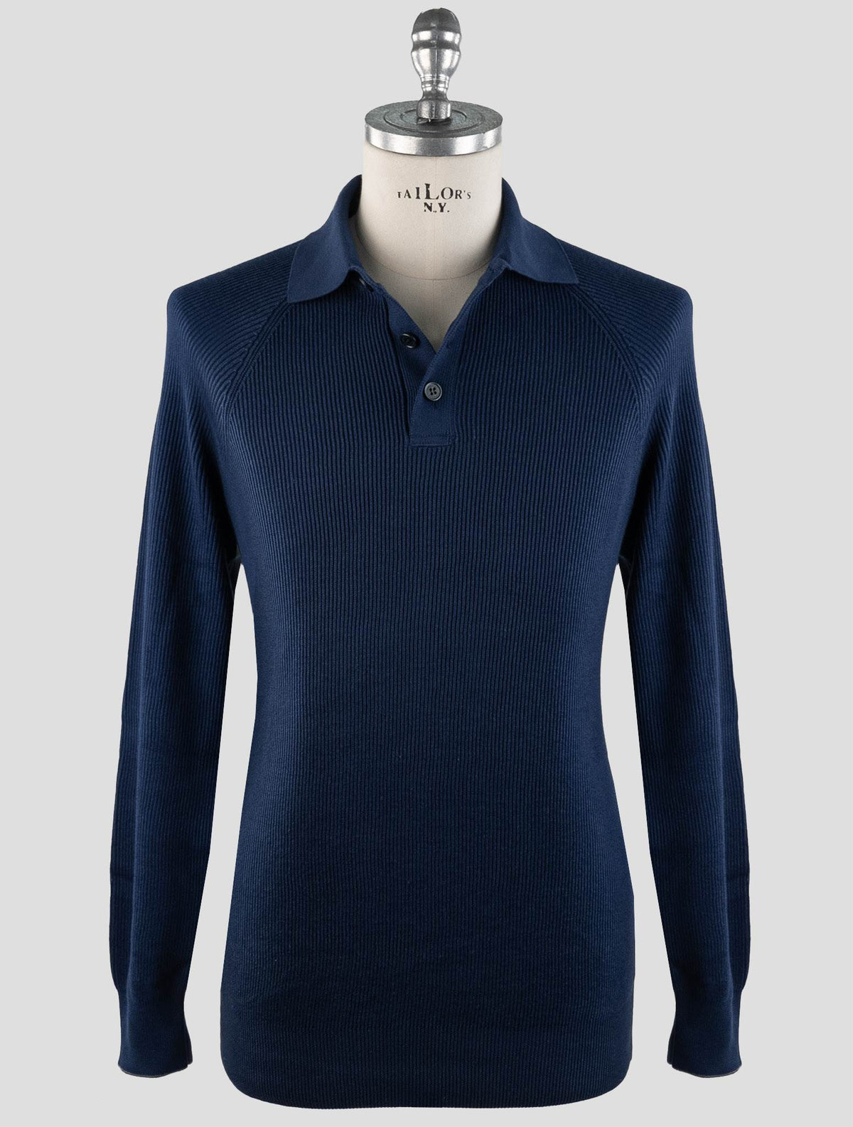 Brunello Cucinelli Brunello Cucinelli Blue Cotton Sweater Polo Blue 000