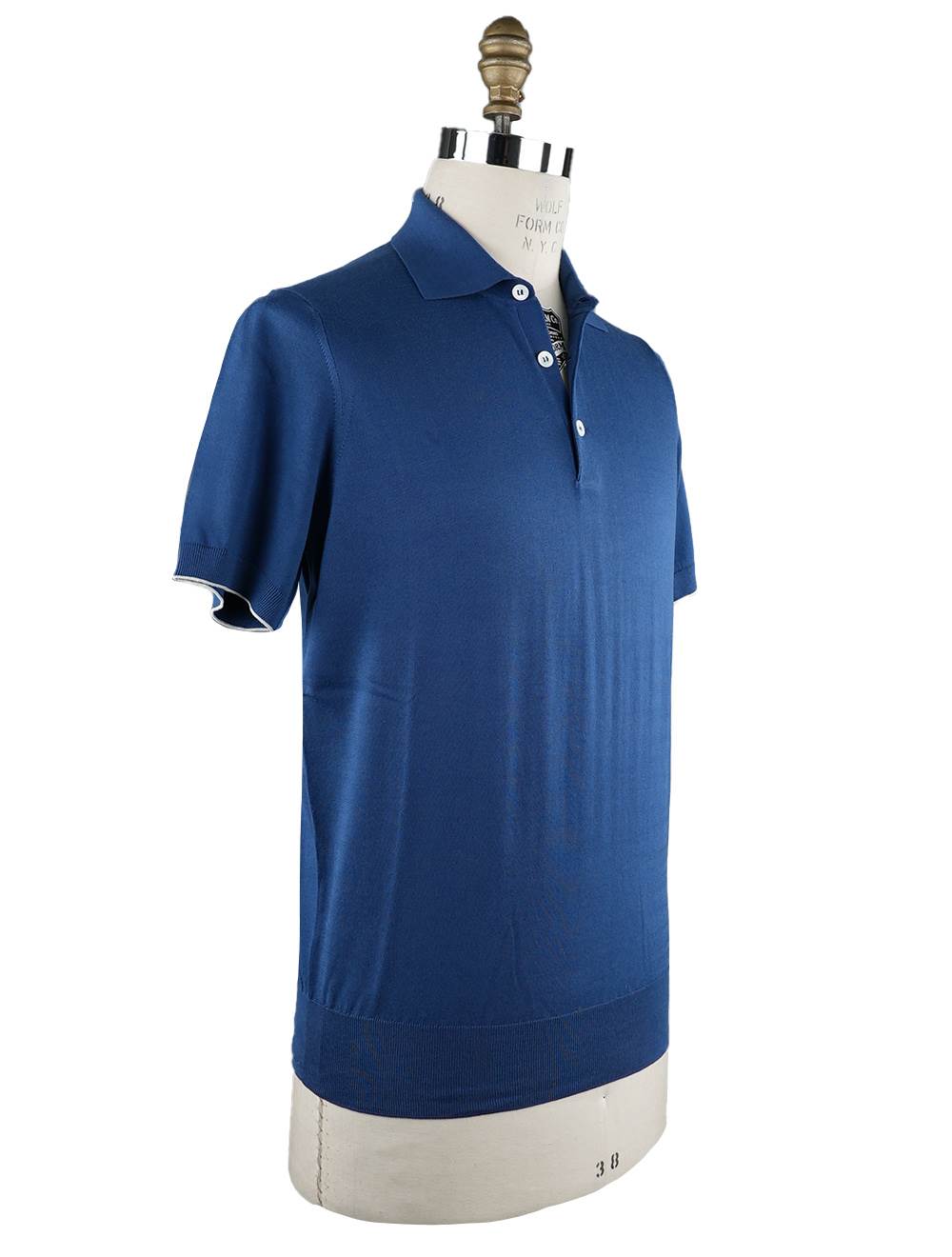 Brunello Cucinelli Brunello Cucinelli Cotton Polo Blue 001