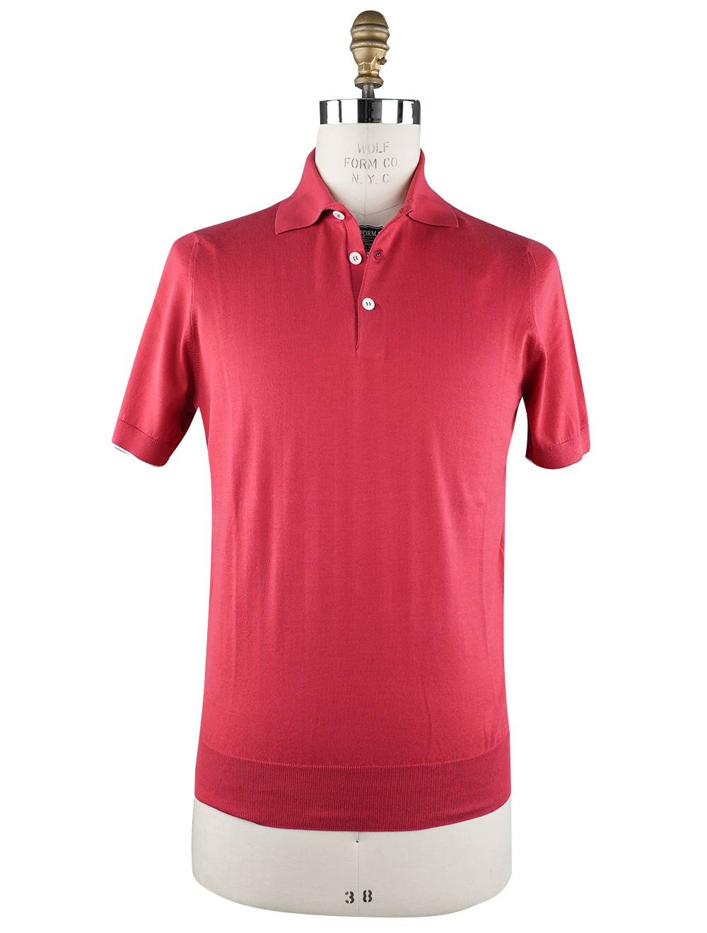 Brunello Cucinelli Red Cotton Polo