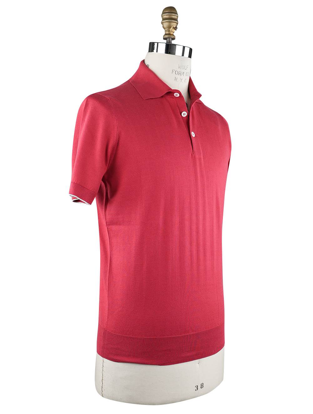 Brunello Cucinelli Brunello Cucinelli Red Cotton Polo Red 001