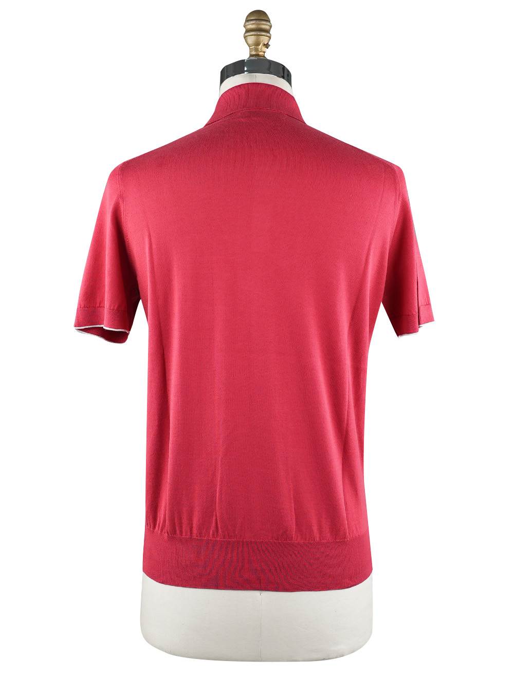 Brunello Cucinelli Red Cotton Polo