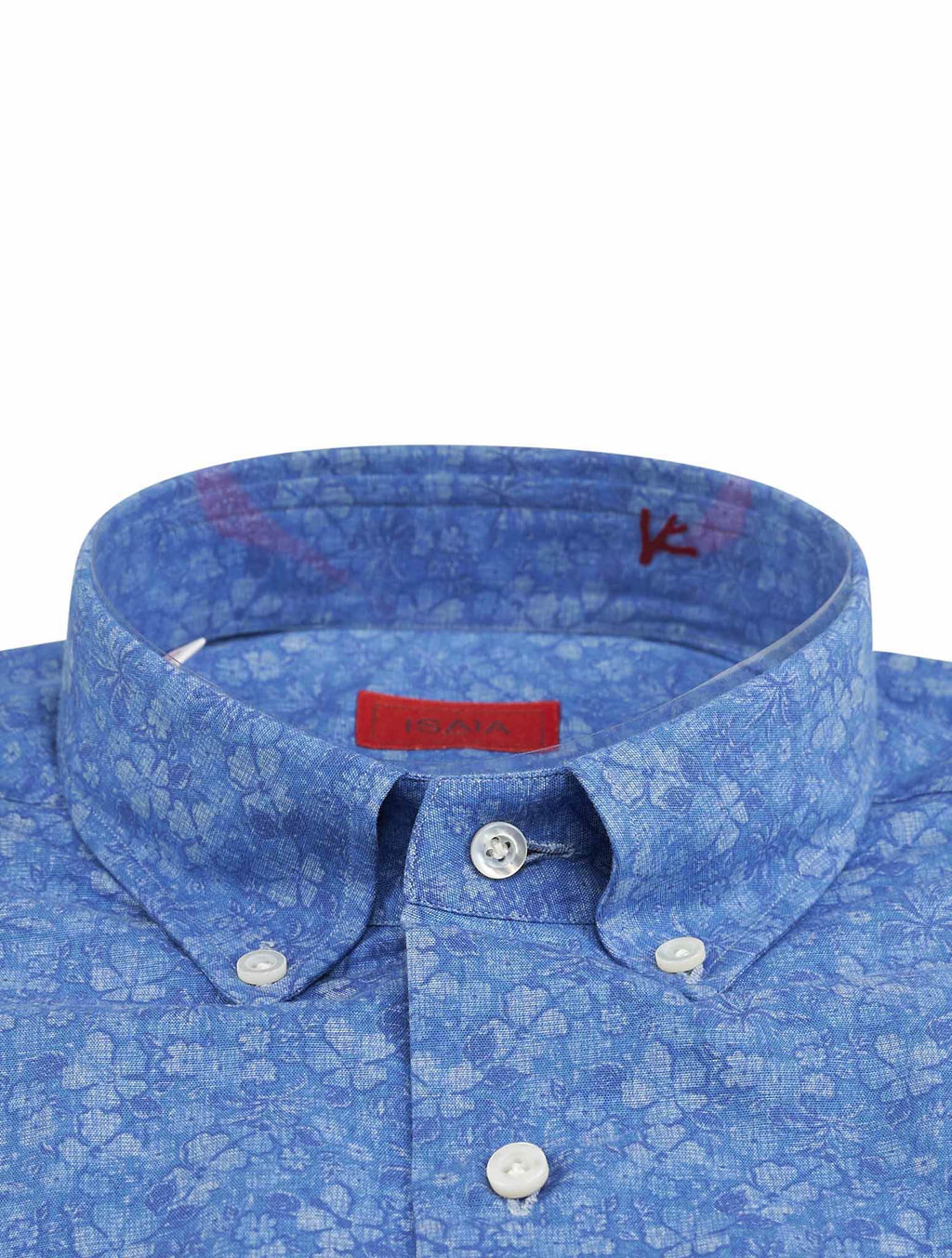 Isaia Isaia Blue Cotton Shirt Button Down Blue 001