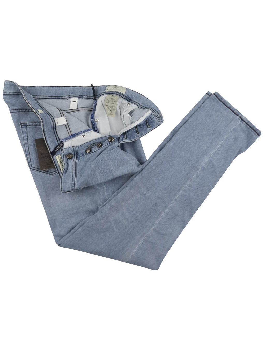 Luigi Borrelli Luigi Borrelli Blue Cotton Ea Jeans Blue 001