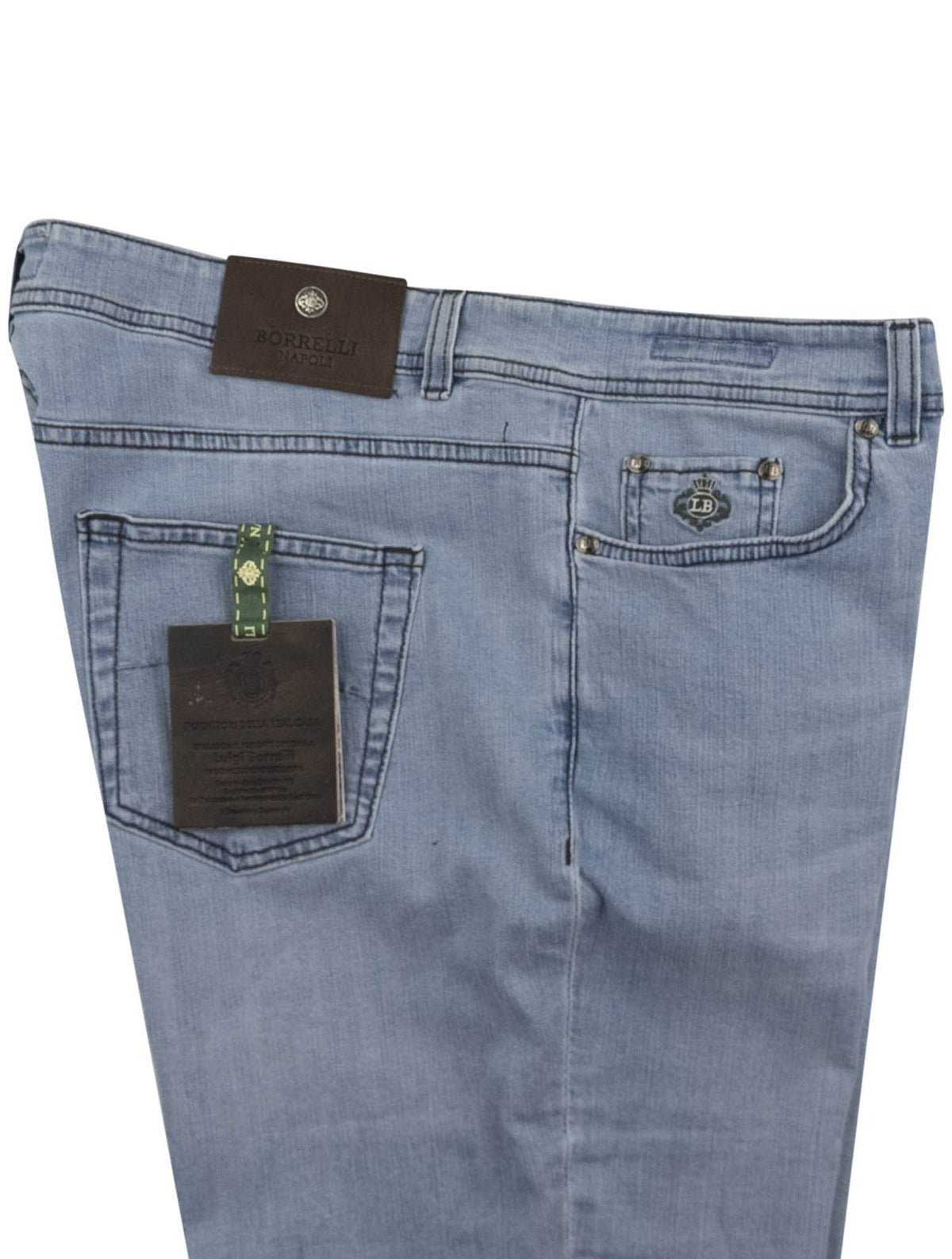 Luigi Borrelli Blue Cotton Ea Jeans