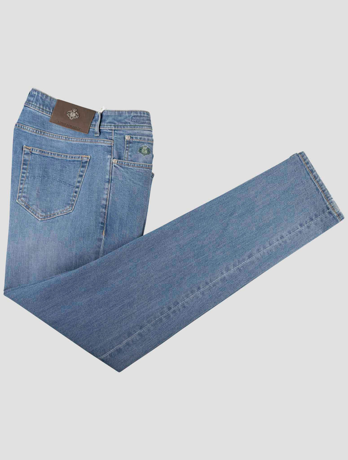 Luigi Borrelli Blue Cotton Pa Jeans