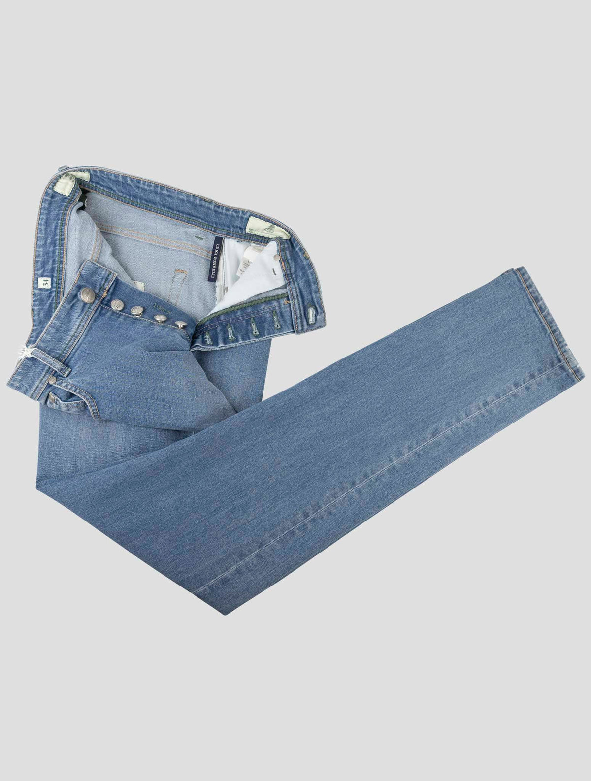 Luigi Borrelli Luigi Borrelli Blue Cotton Pa Jeans Blue 001