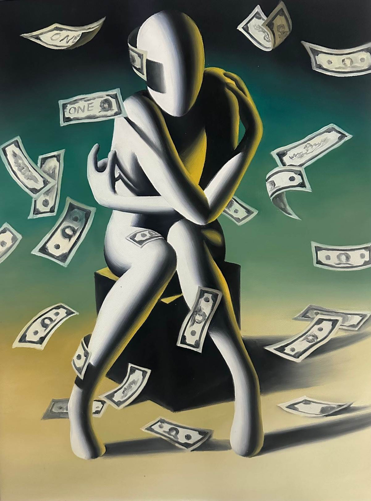 Mark Kostabi Mark Kostabi Multicolor Painting 60x45 Cm Multicolor 000