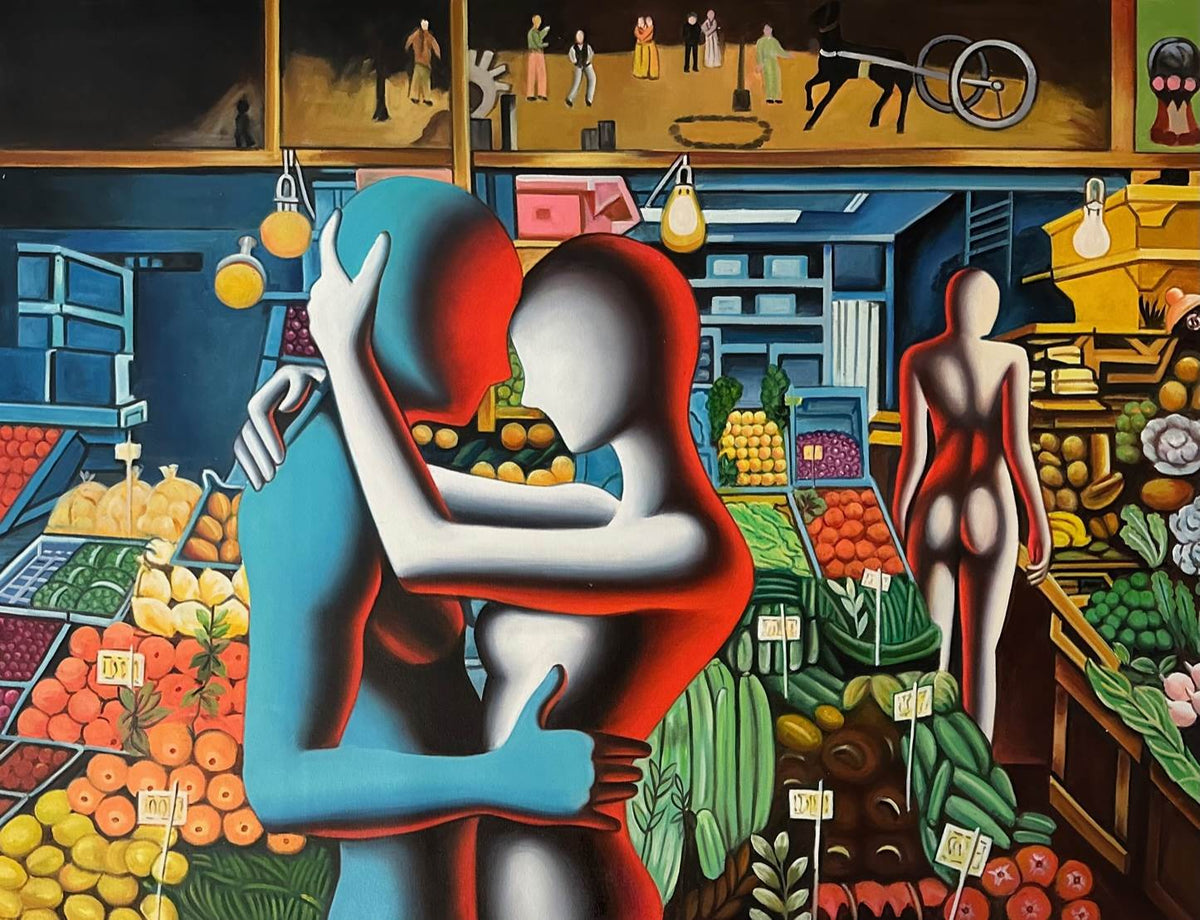 Mark Kostabi Mark Kostabi Multicolor Painting 100x130 Cm Multicolor 000