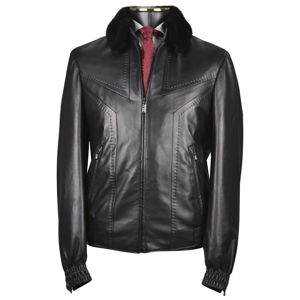 Zilli Zilli Brown Leather Coat Brown 000