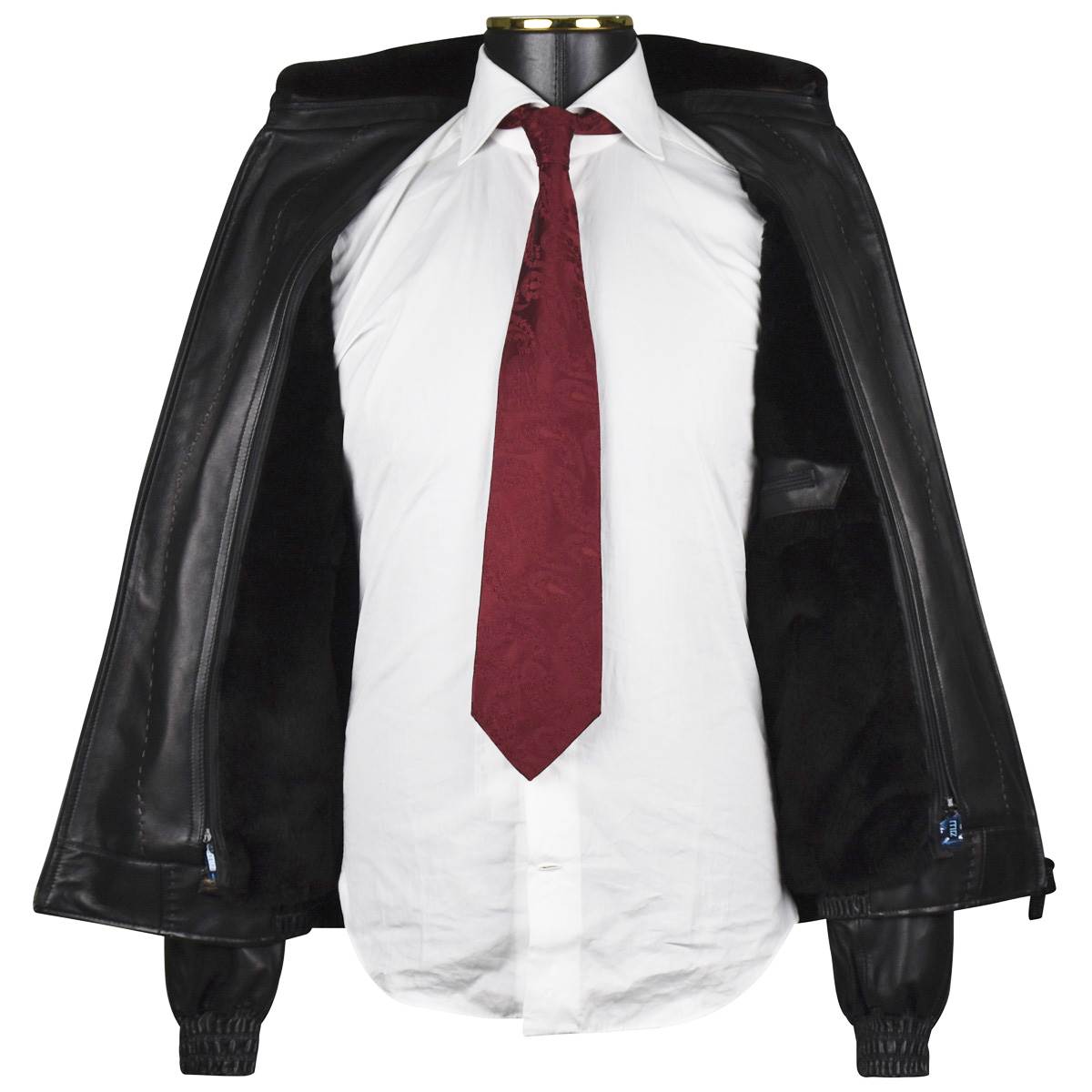 Zilli Brown Leather Coat